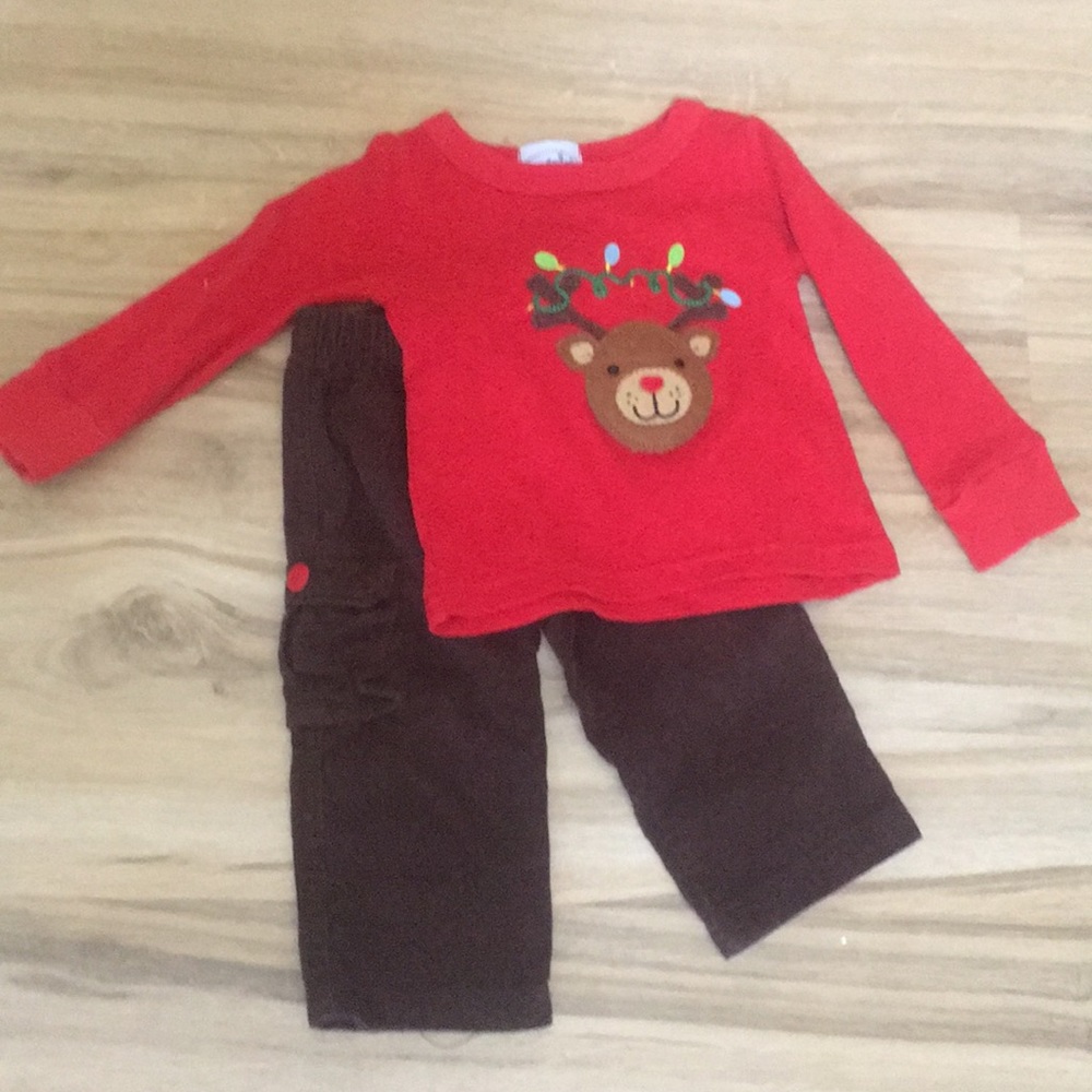Mud pie 2 piece reindeer set